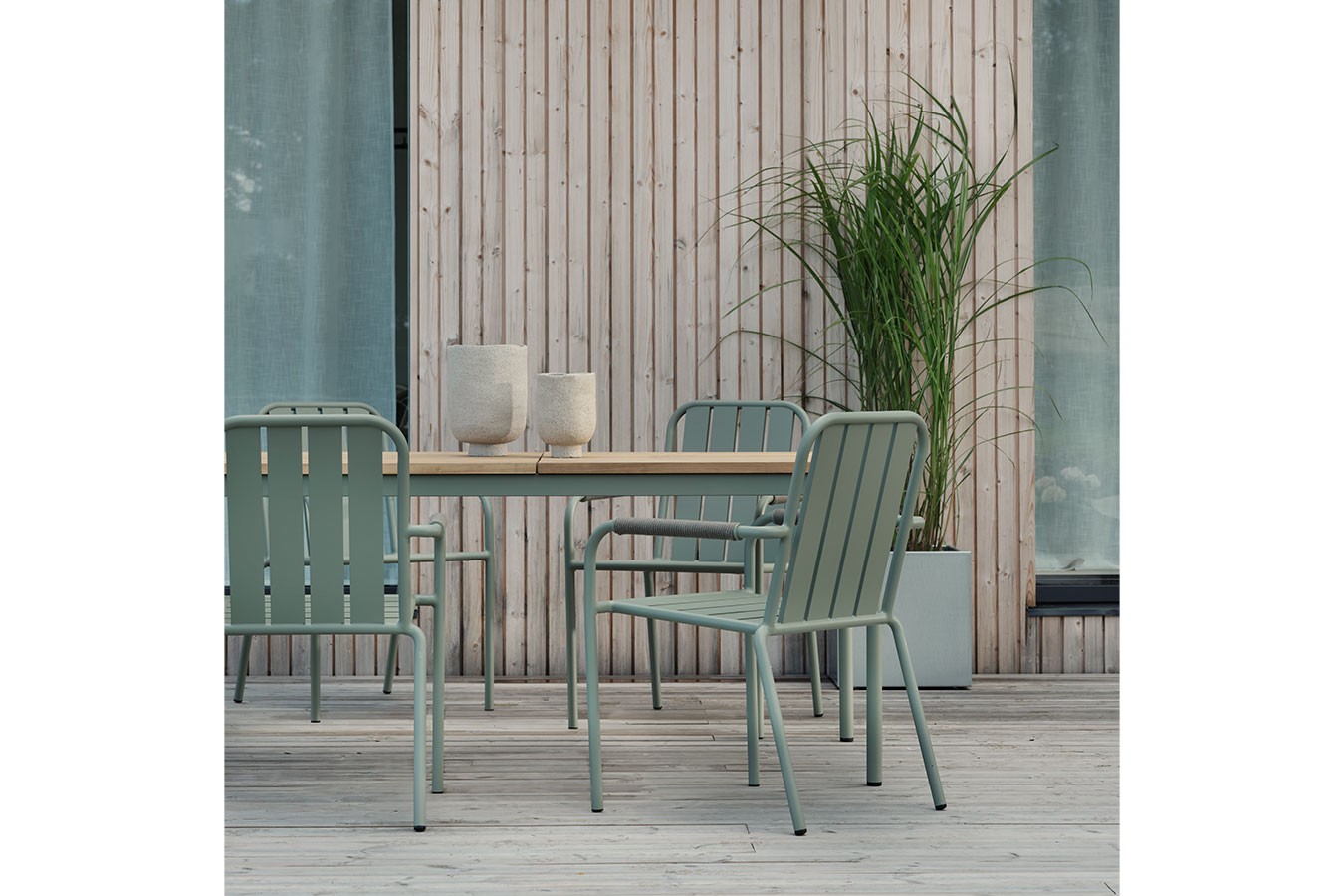 Esstisch Nox Teak grün 238cm