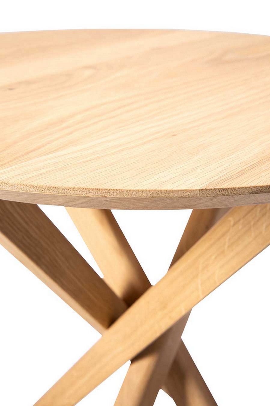 Couchtisch Mikado Eiche massiv rund D 100 cm