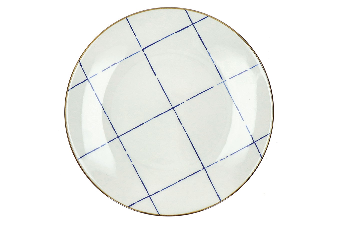 Speiseteller Anafi weiß blau D 27 cm