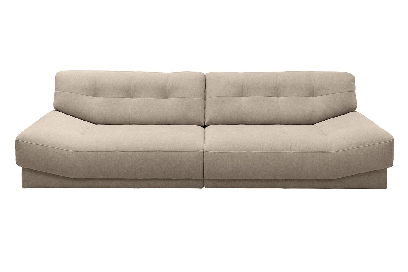 Sofa Tizio 3-Sitzer Stoff champagner