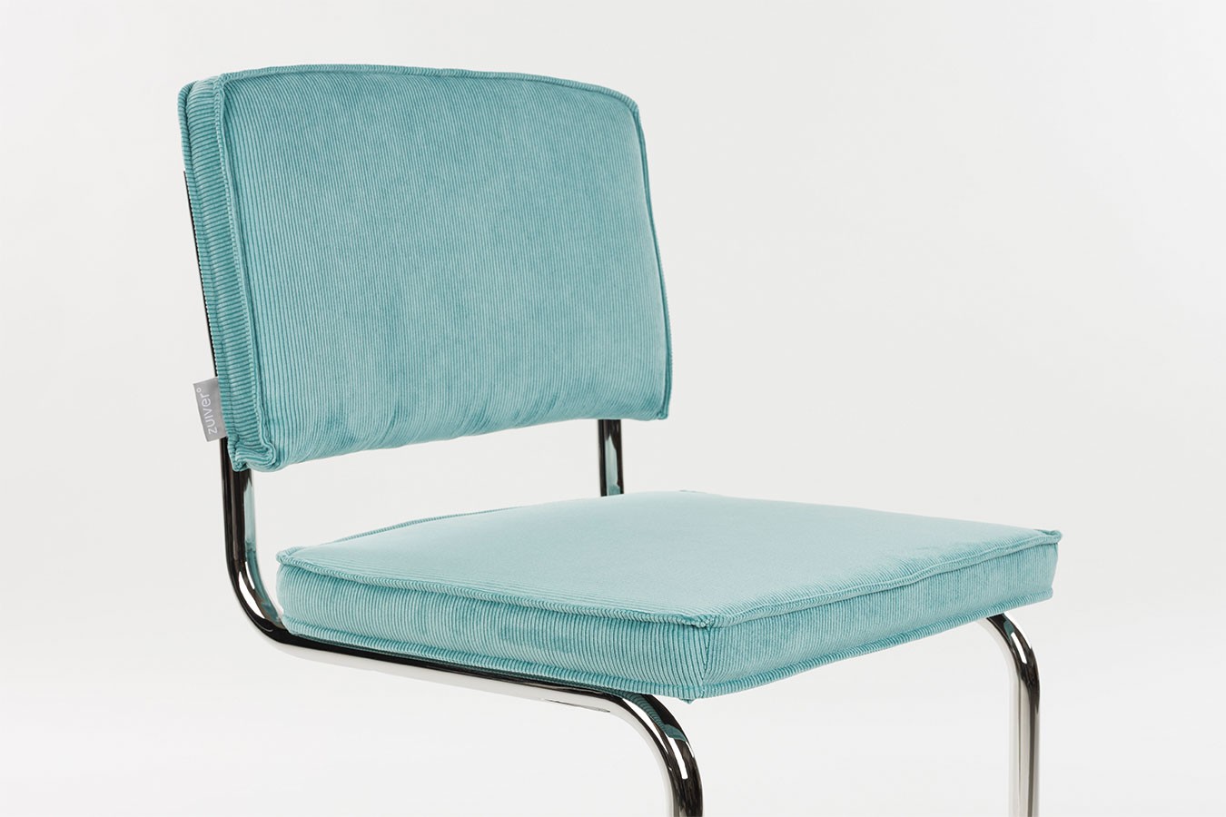 Freischwinger King Cord hellblau