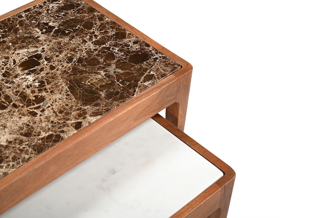 Beistelltisch 2er-Set Gats Marmor