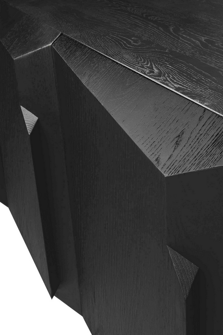 Second Life Sideboard Eiche schwarz B 200 cm