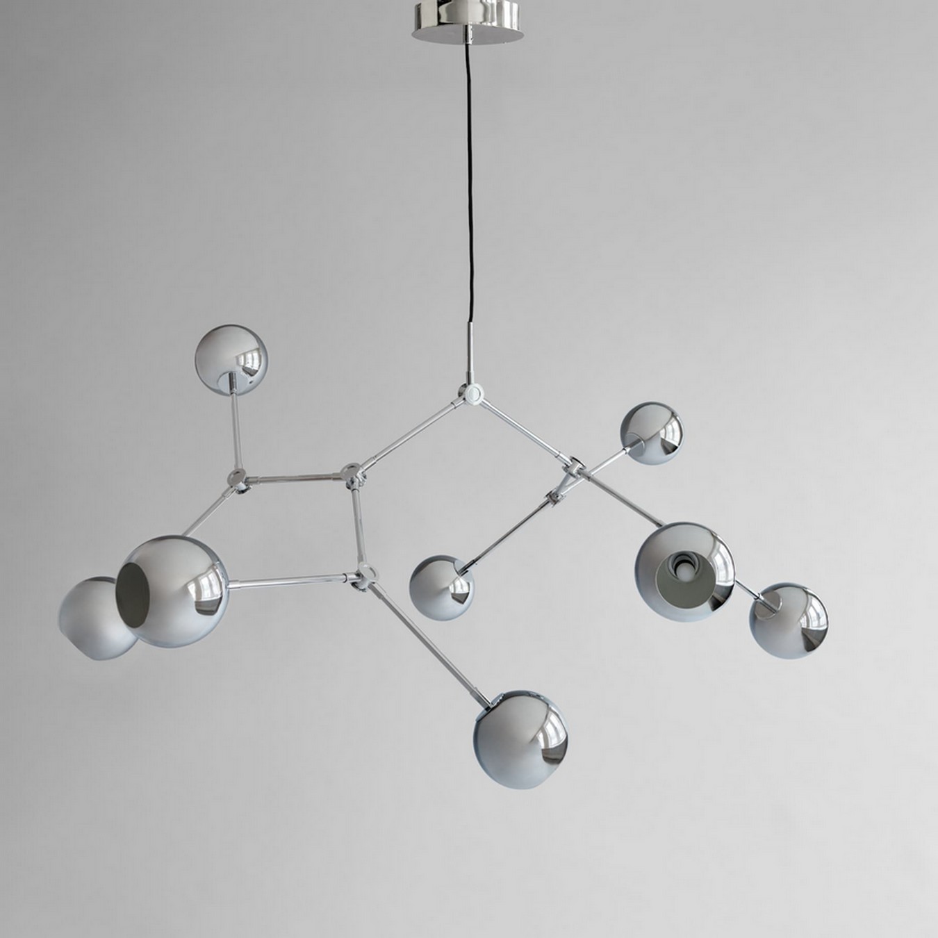 Deckenlampe Drop chrom b 150 cm