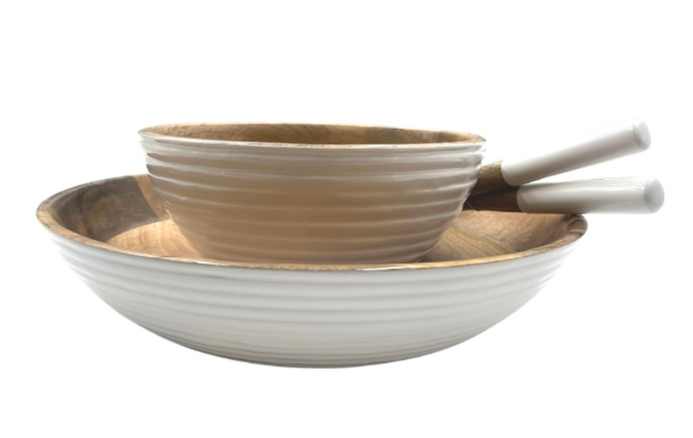 Schale Orange Bird Mangoholz D 38 cm