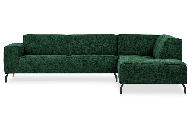 Ecksofa Nador Stoff grün