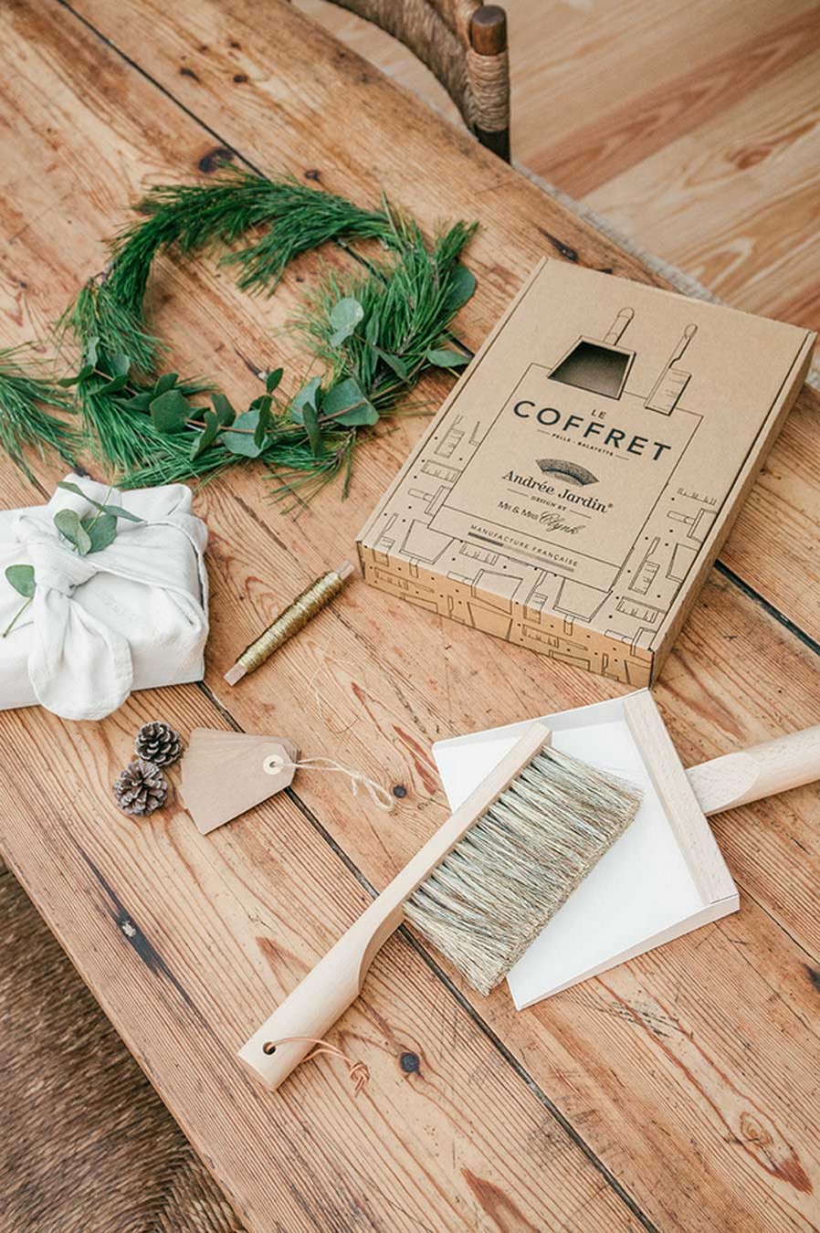 Handfeger Set Clynk Natural Collection weiss