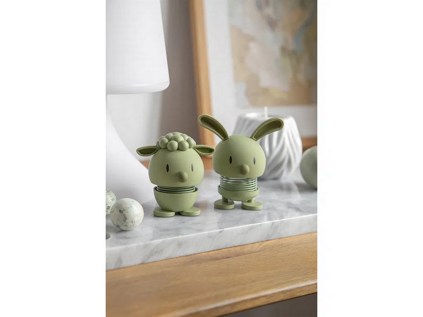 Hoptimist Hase oliv H 9 cm