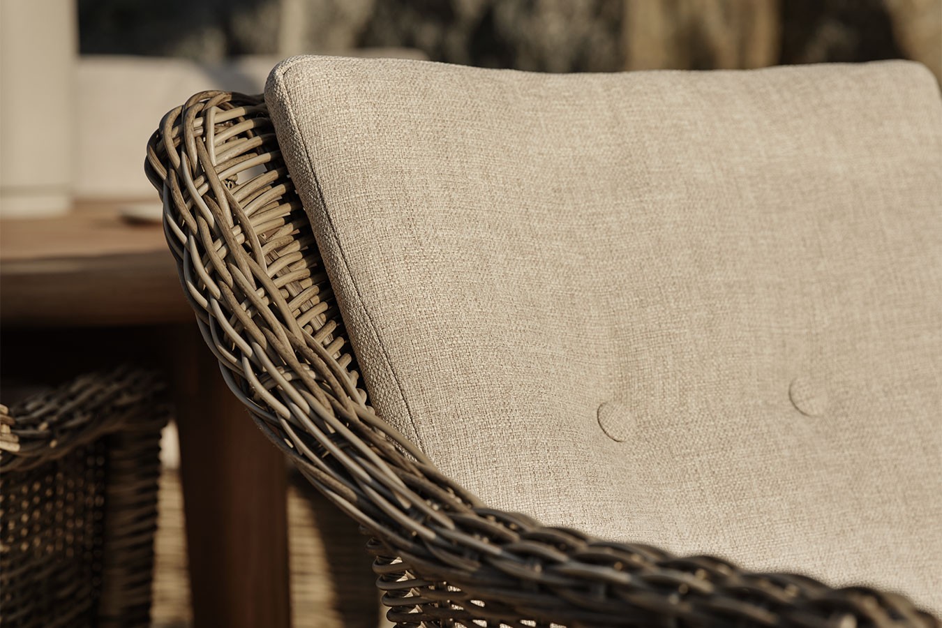 Outdoor-Sitzkissen Lenora beige