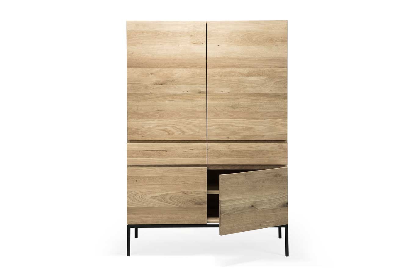 Second Life Schrank Eiche natur H 162 cm