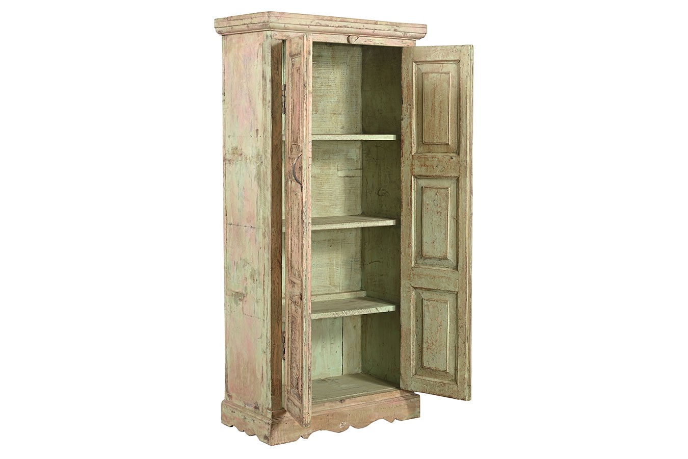 Schrank Vintage creme rosa lindgrün