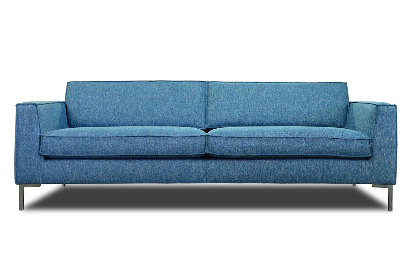 Designersofa Marie 3 Sitzer Stoff blau B 215 cm