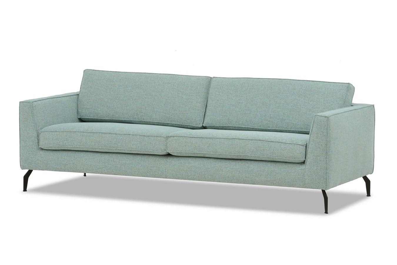 Designersofa Marie 3 Sitzer Stoff türkis B 215 cm