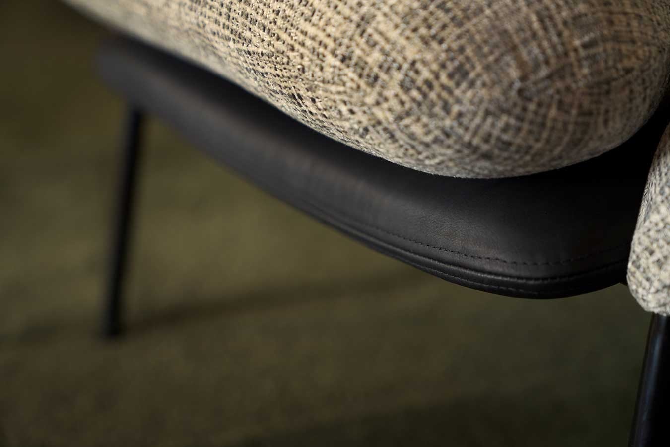 Sessel Dolly Leder sand