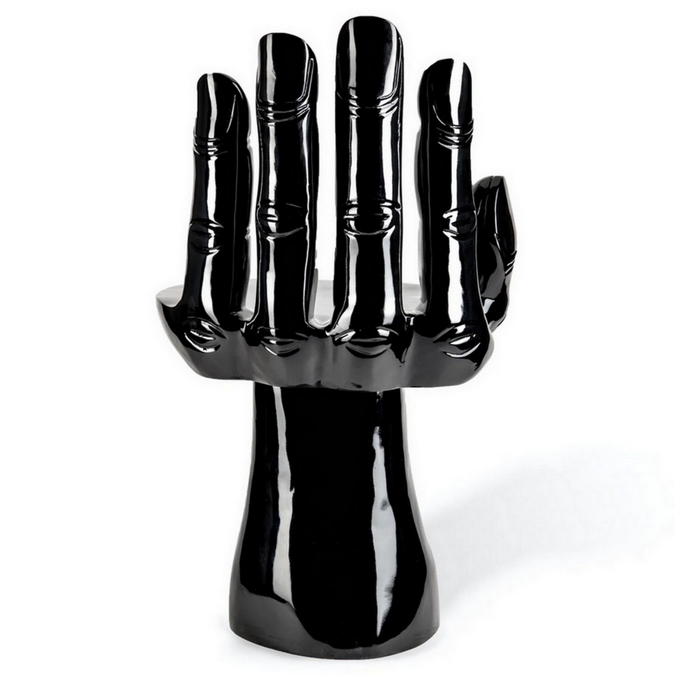 Designersessel Hand Polyester schwarz