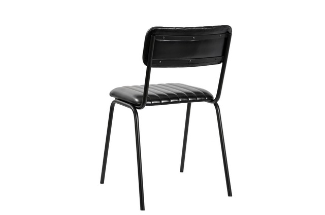 Esszimmerstuhl Sixty Leder schwarz