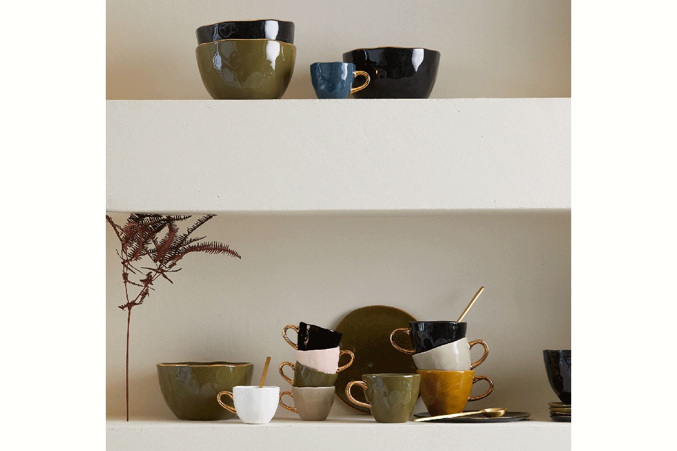Espressotasse Porzellan grün
