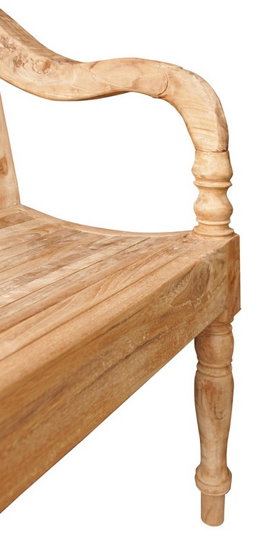 Sitzbank Flower Teak natur ca 190 cm