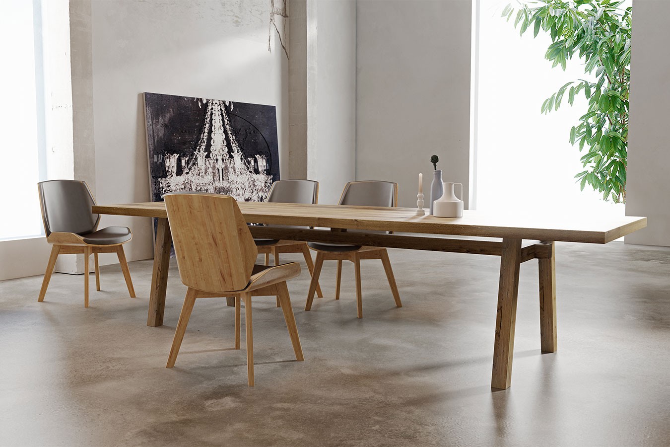 Esstisch Connor Eiche lackiert 220 * 100 cm