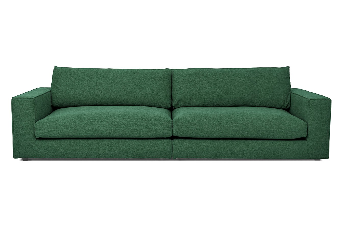 Big Sofa Venezia Stoff dunkelgrün