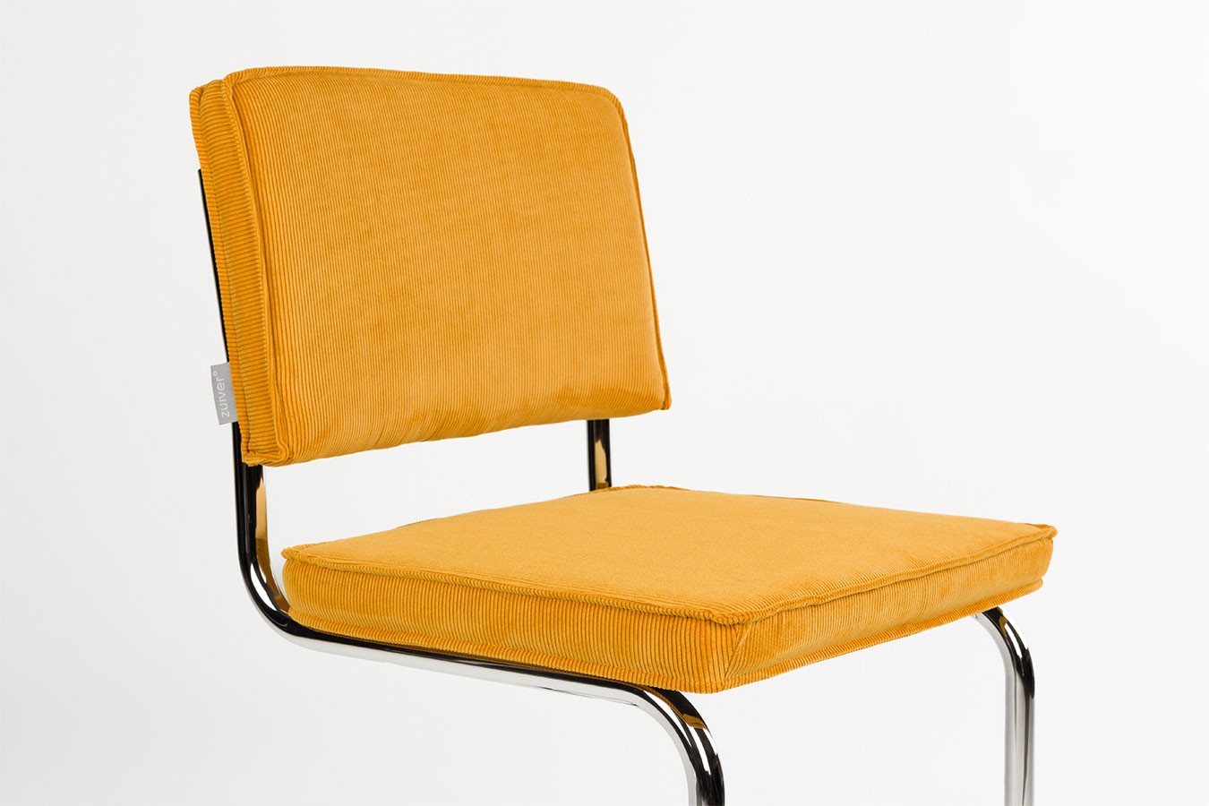 Freischwinger King Cord gelb