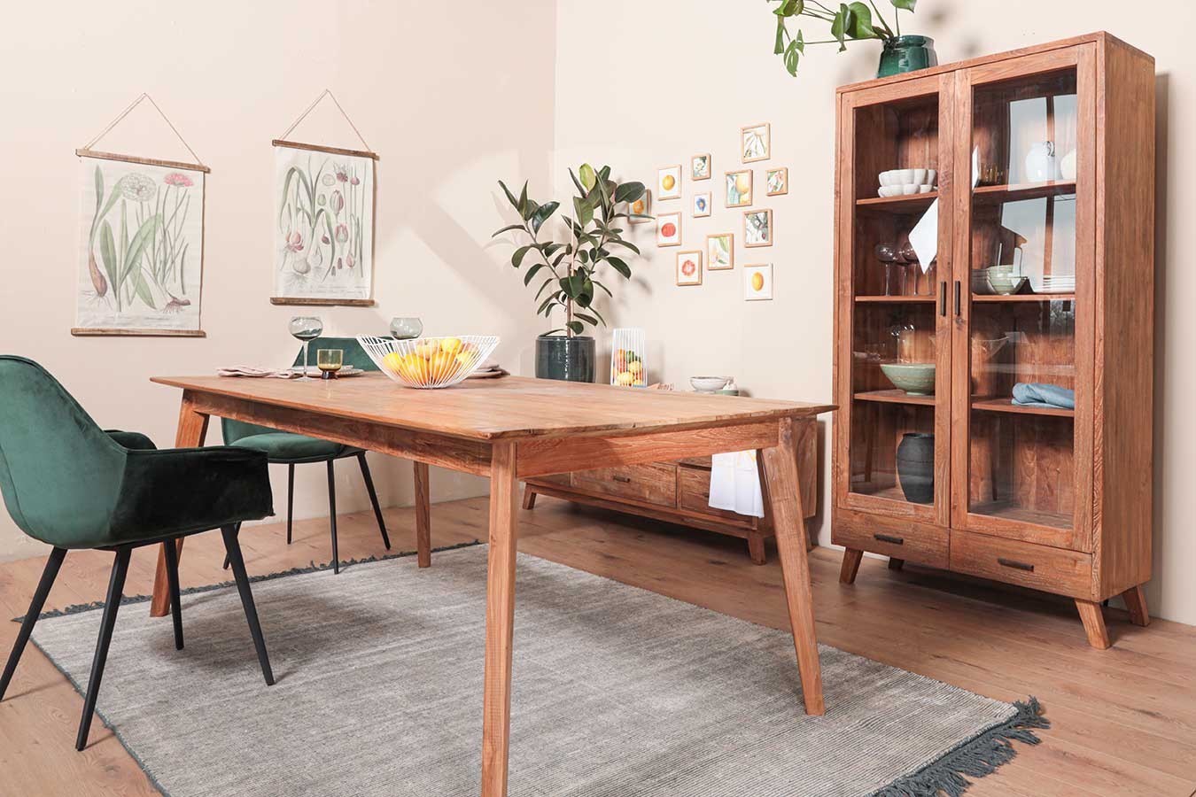 Esstisch Kylie Teak massiv 180 cm