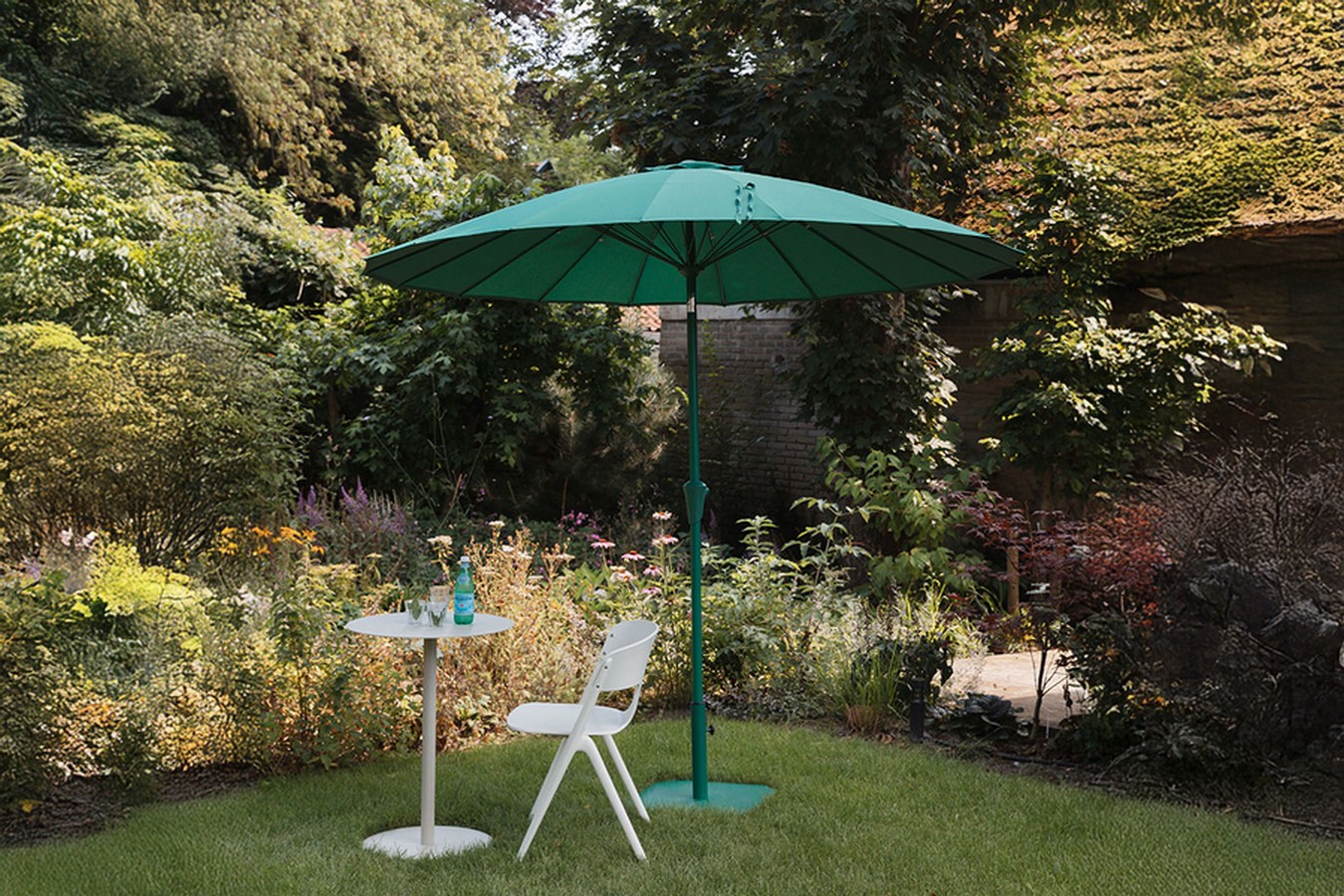 Schirmständer Sunbrella 50x50 cm grün