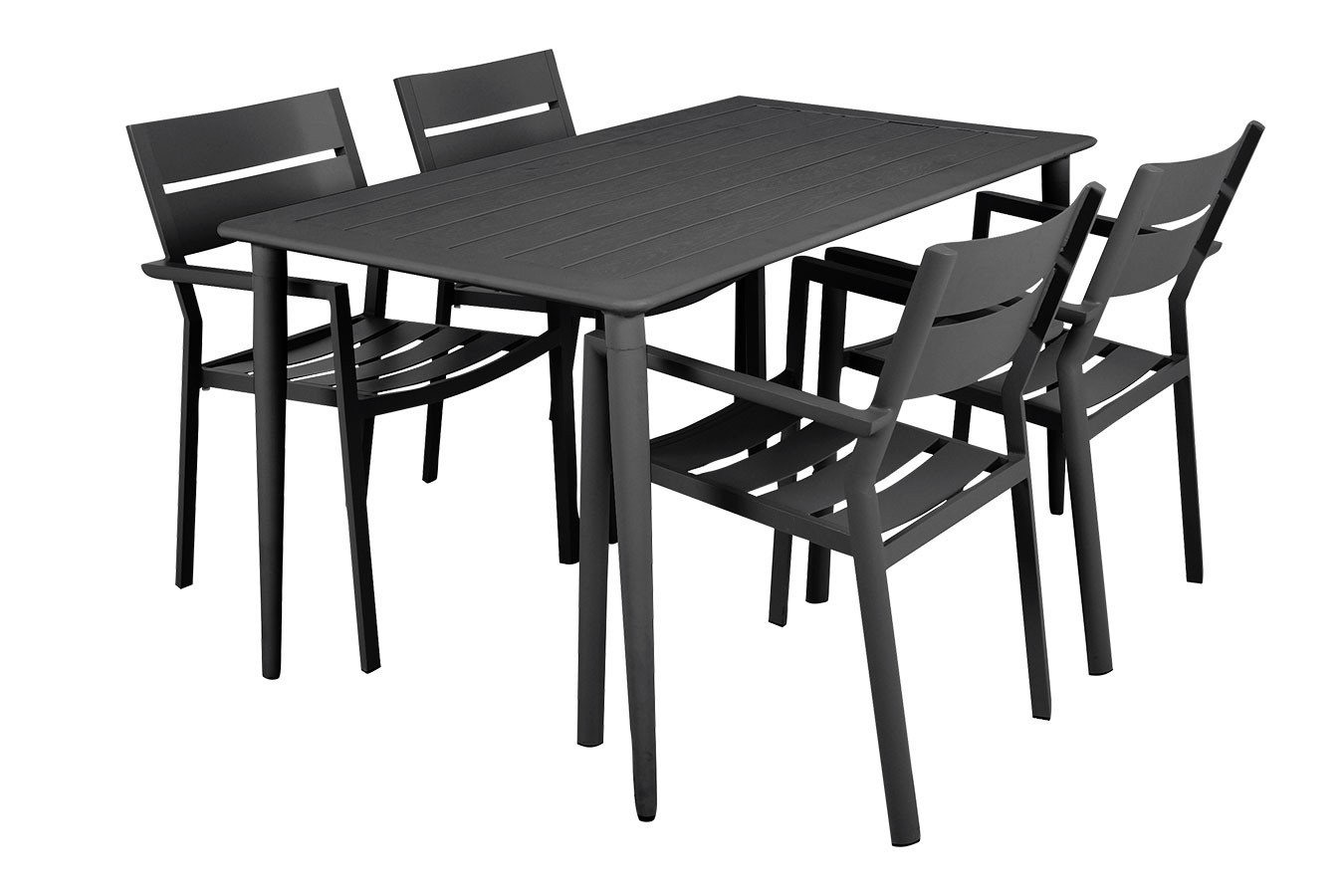 Gartenstuhl Delia stapelbar grau