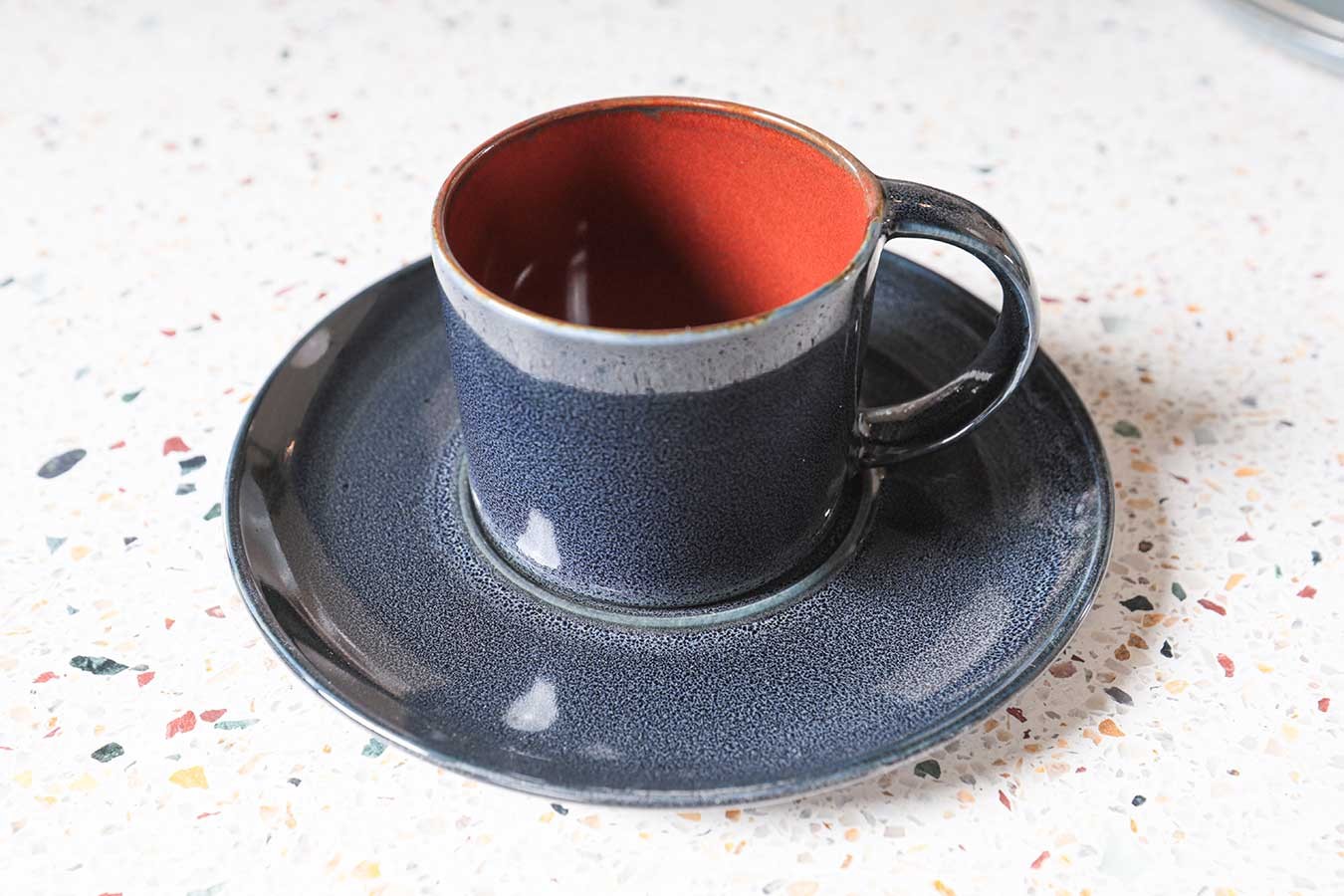 Espressotasse Terres de Reves rost dunkelblau
