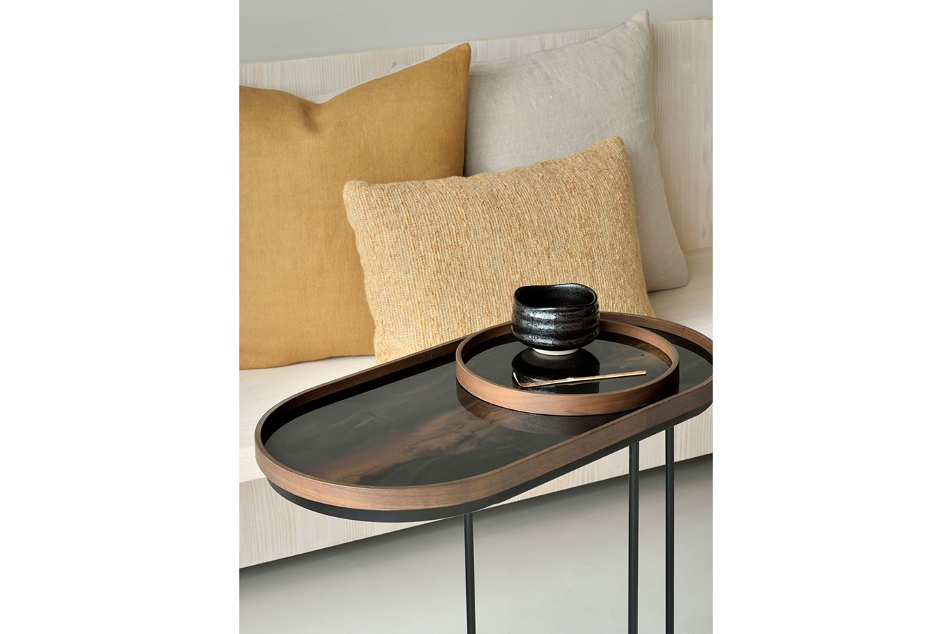 Couchtischgestell hoch oval B 69 cm