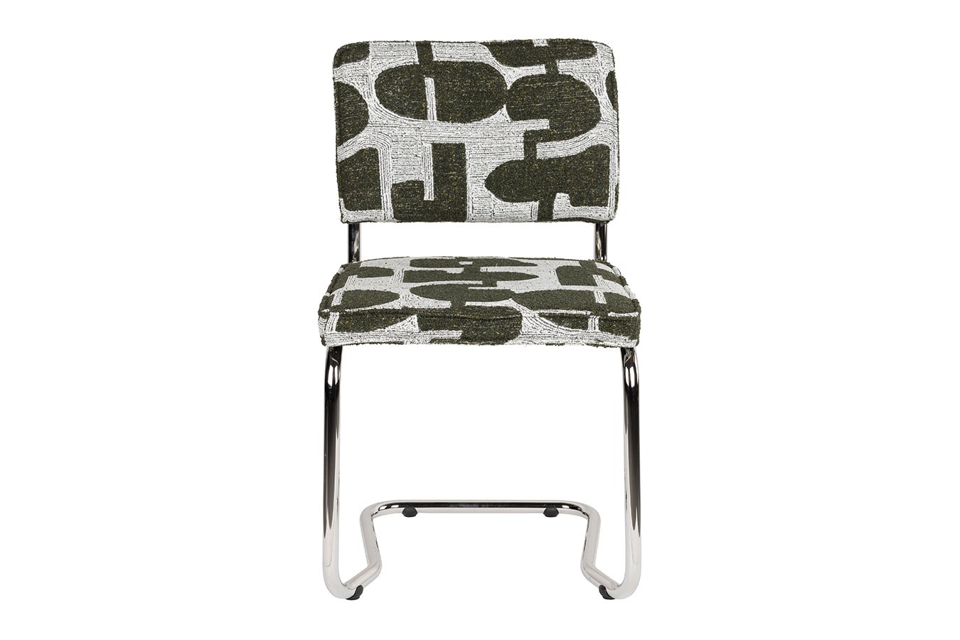 Freischwinger King Retro rotbraun weiss