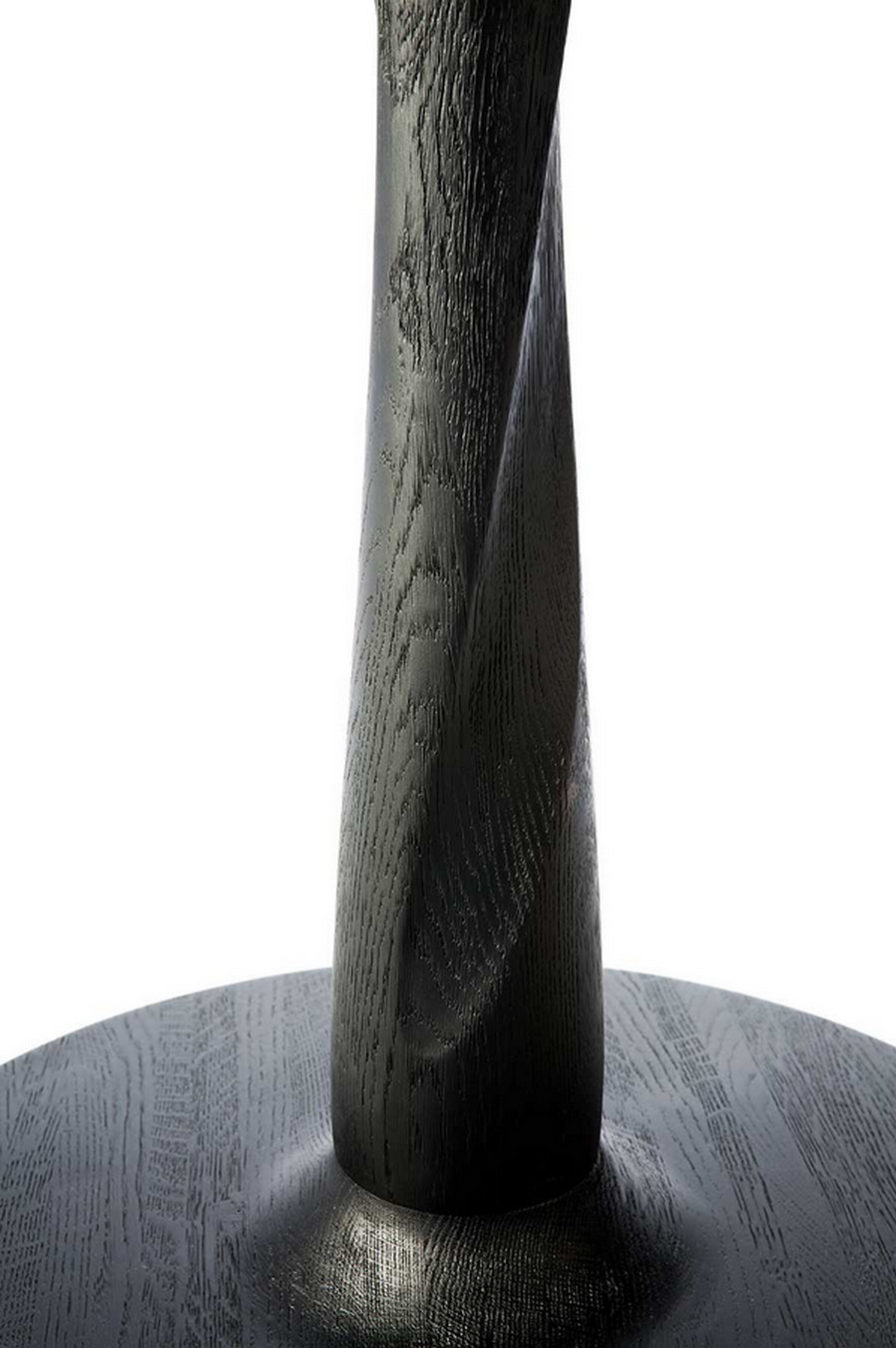 Esstisch Torsion Eiche schwarz D 90 cm