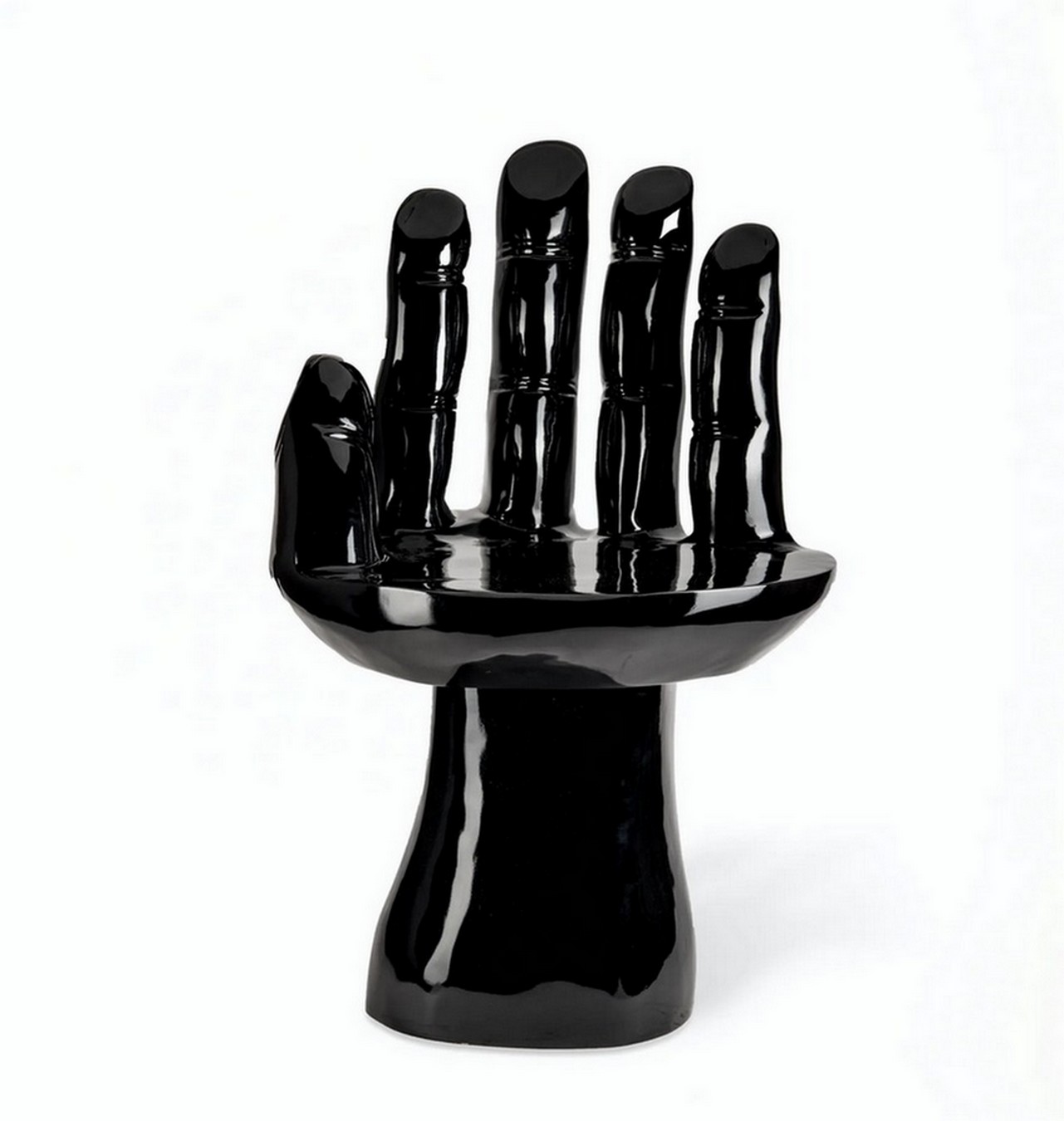 Designersessel Hand Polyester schwarz