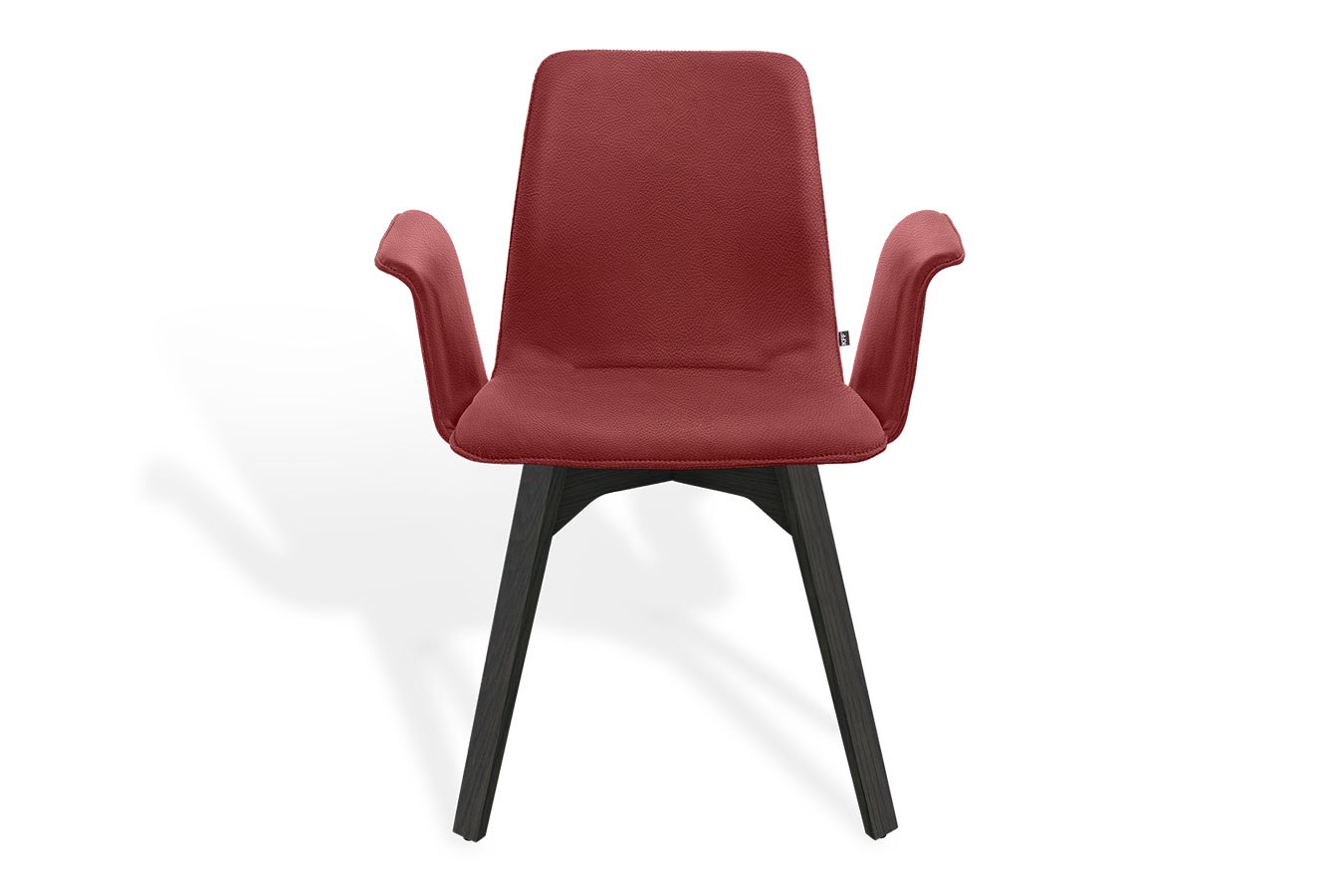 Armlehnstuhl Maverick Leder rot