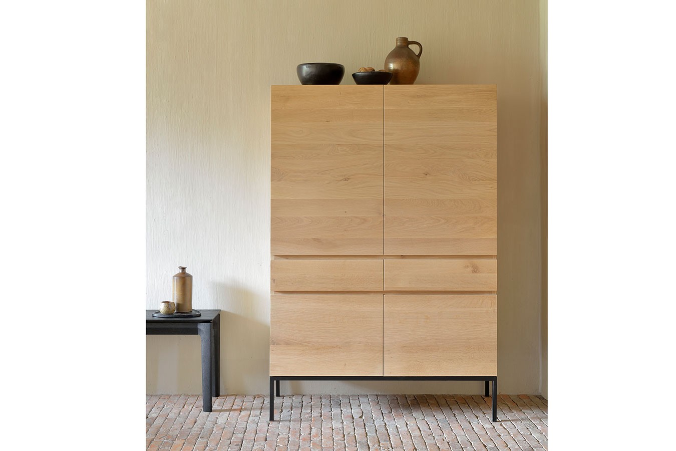Second Life Schrank Eiche natur H 162 cm