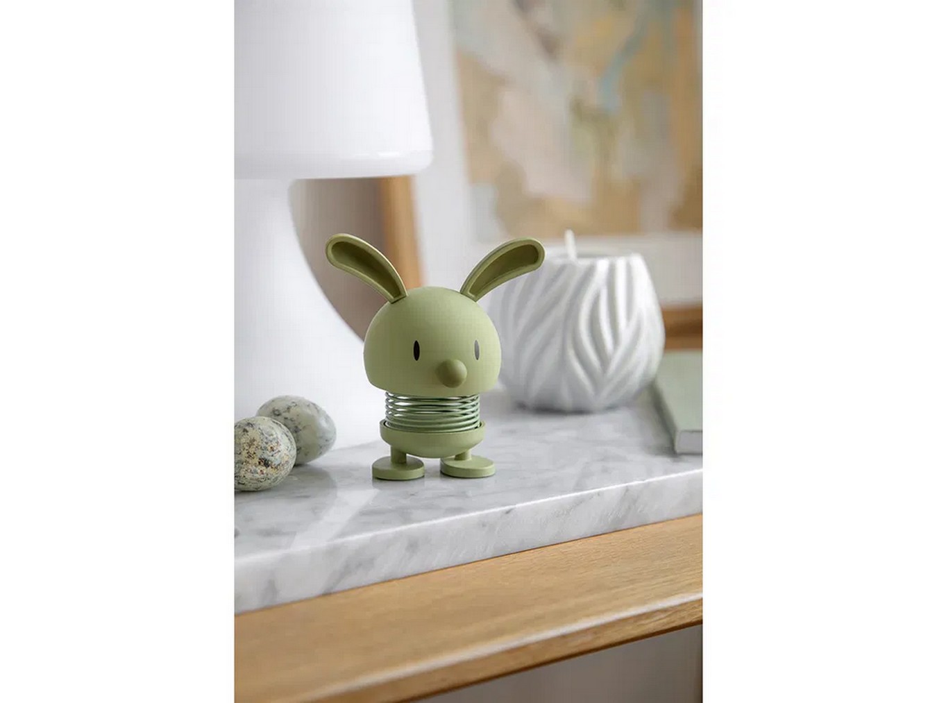 Hoptimist Hase oliv H 9 cm