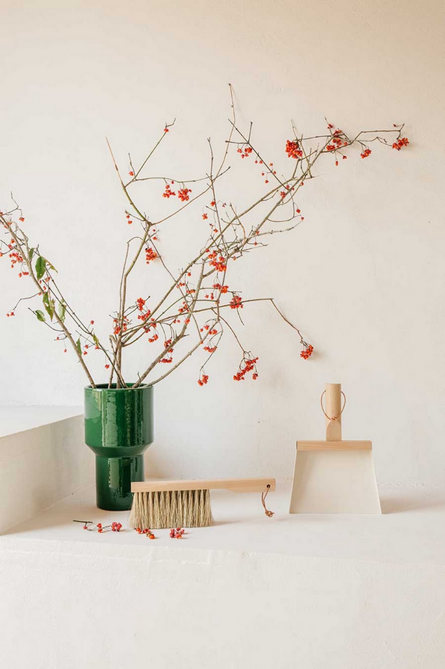 Handfeger Set Clynk Natural Collection weiss
