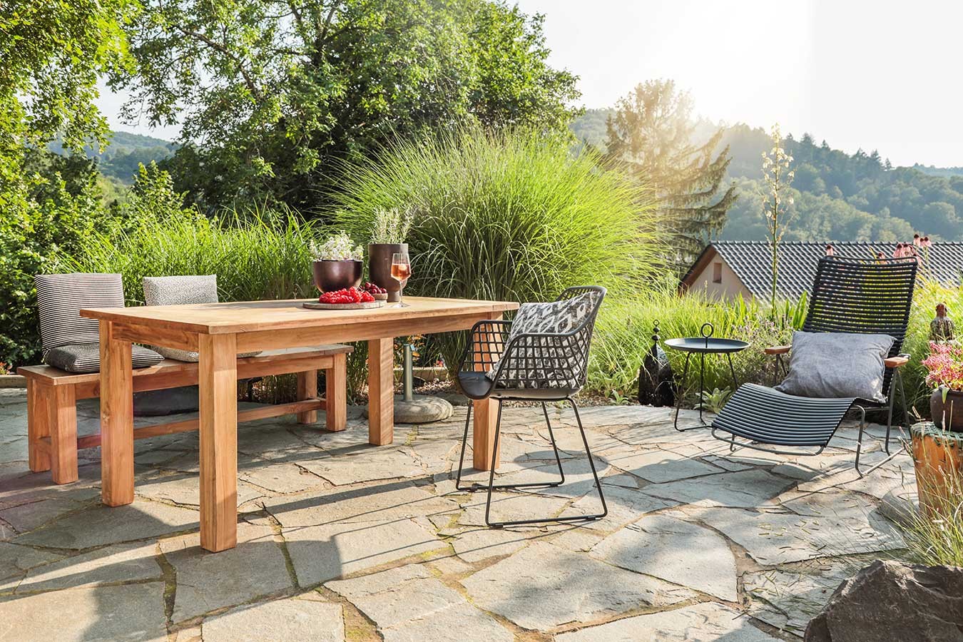 Gartentisch Arles Teak massiv 180
