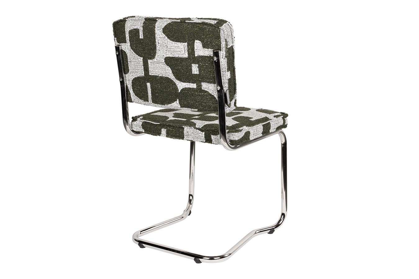 Freischwinger King Retro rotbraun weiss