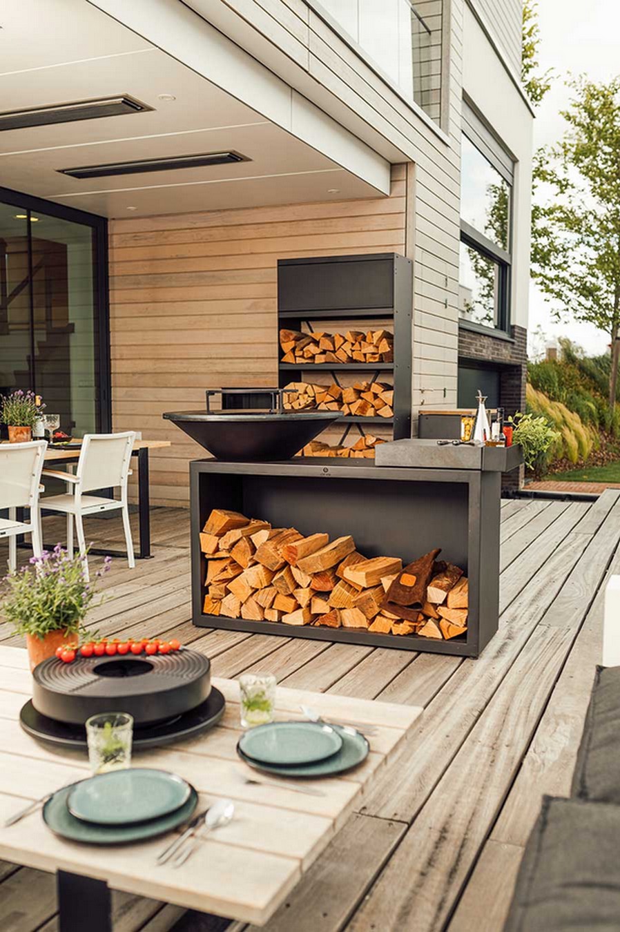 Ofyr Grill Island Black 100 Keramik dunkelgrau