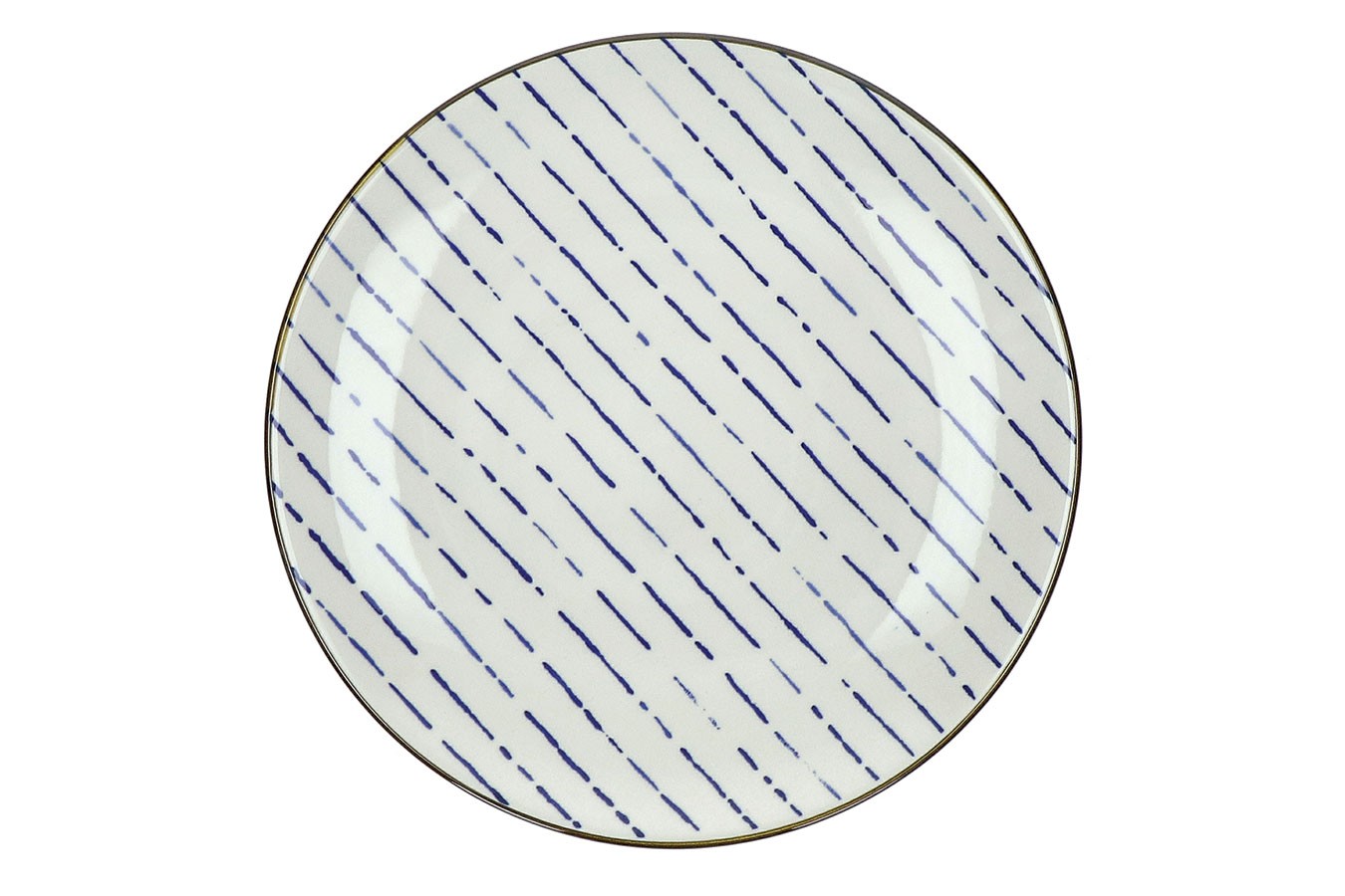 Dessertteller Anafi blau weiss D 22 cm