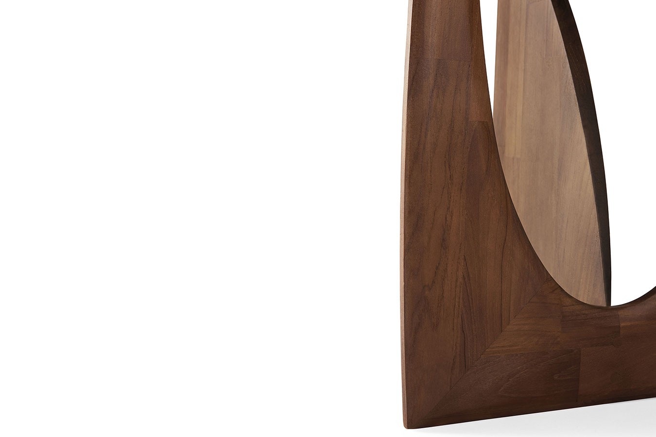 Beistelltisch Geometric Teak braun