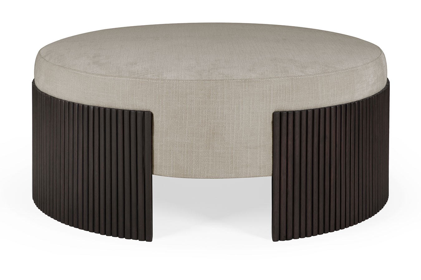 Pouf Roller Max Mahagoni braun D 85 cm