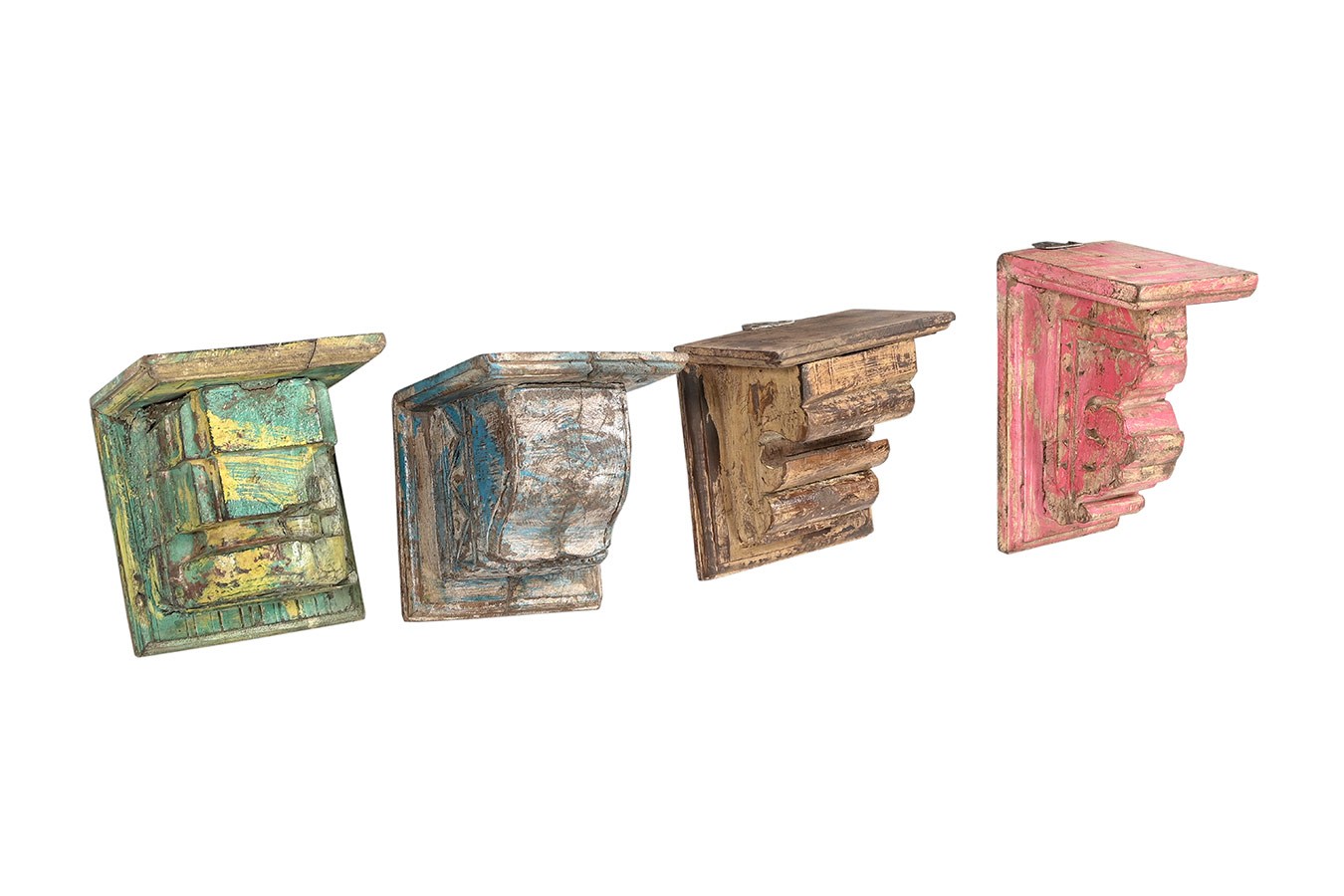 Holzornament Vintage bunt
