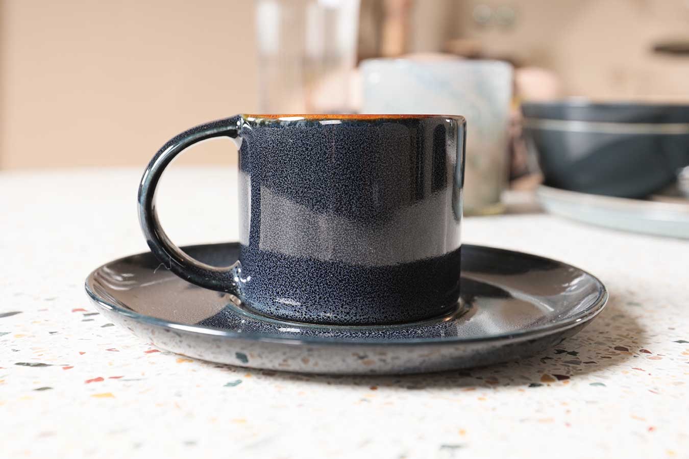 Unterteller für Espressotasse hellblau