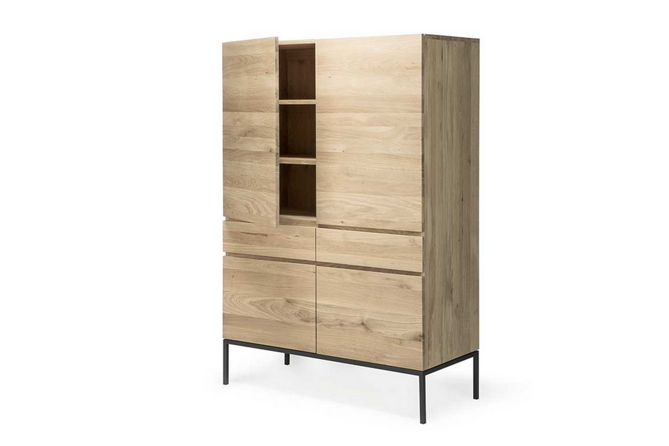 Second Life Schrank Eiche natur H 162 cm
