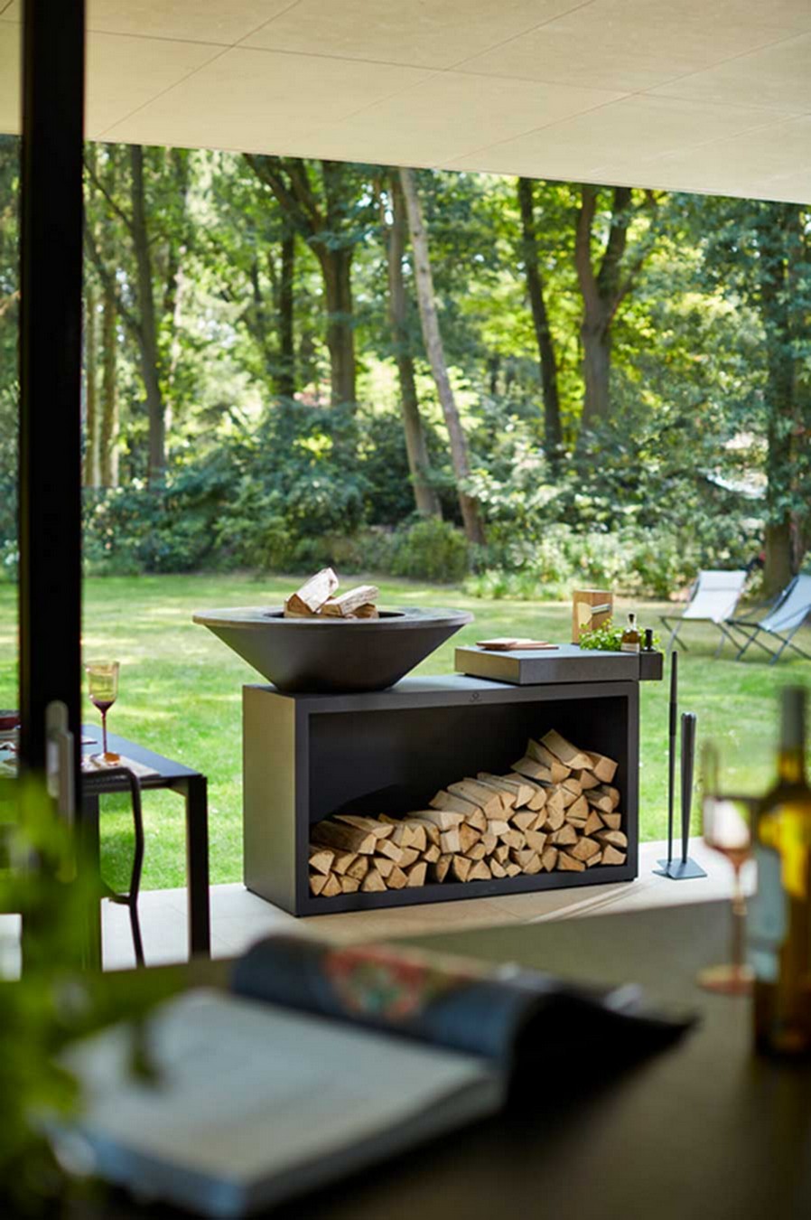 Ofyr Grill Island Black 85 Keramik dunkelgrau