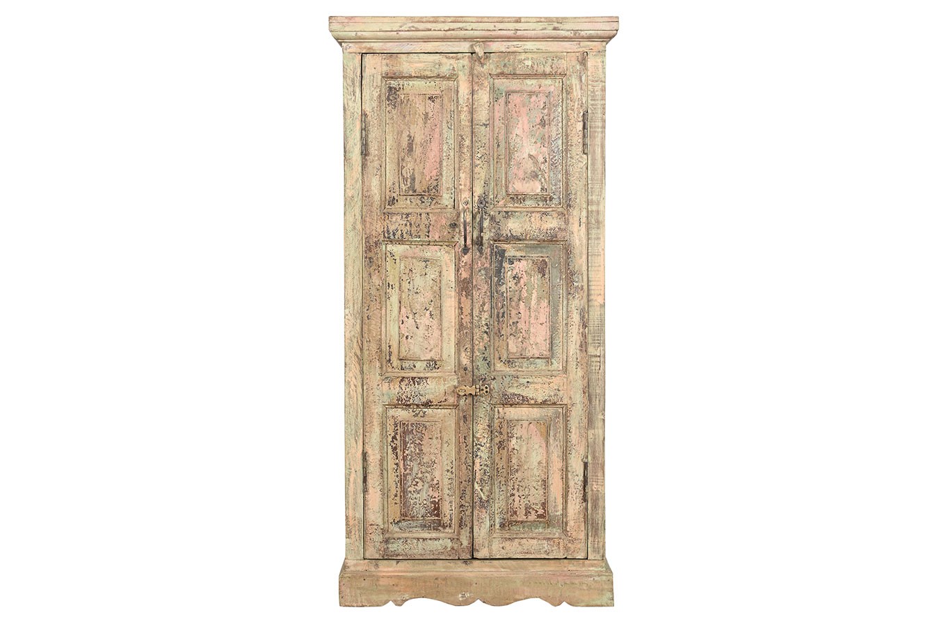 Schrank Vintage creme rosa lindgrün