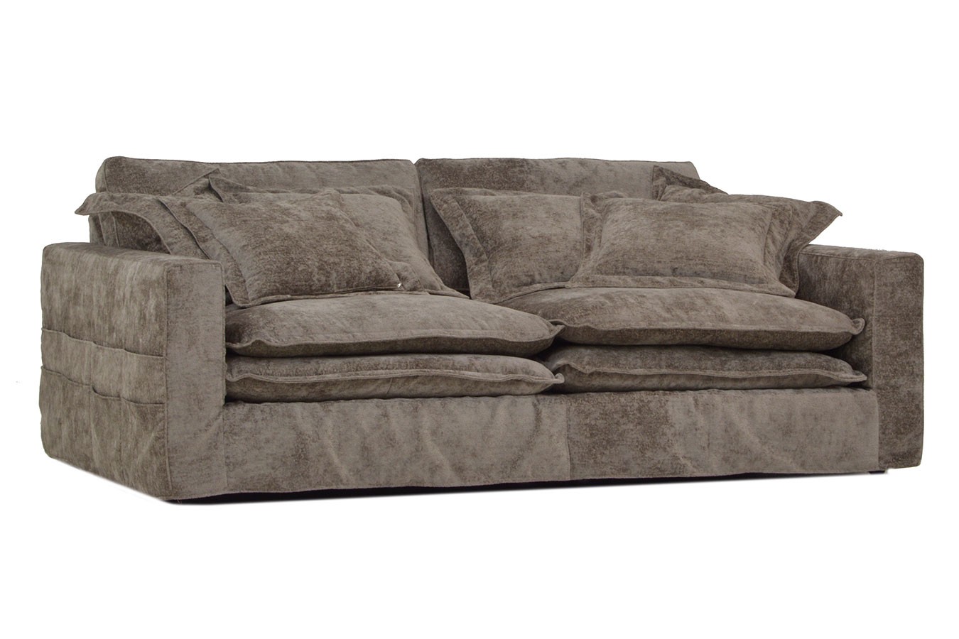 Loungesofa Nera Stoff braun