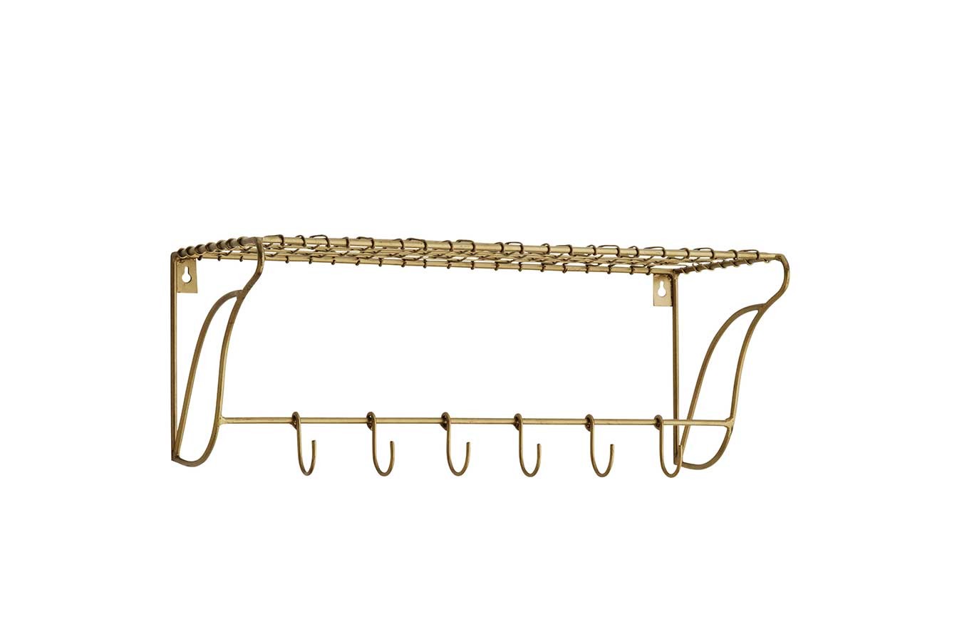 Hakenleiste messing antik B 50 cm